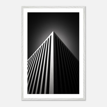 Facade Pattern - Art print in white frame