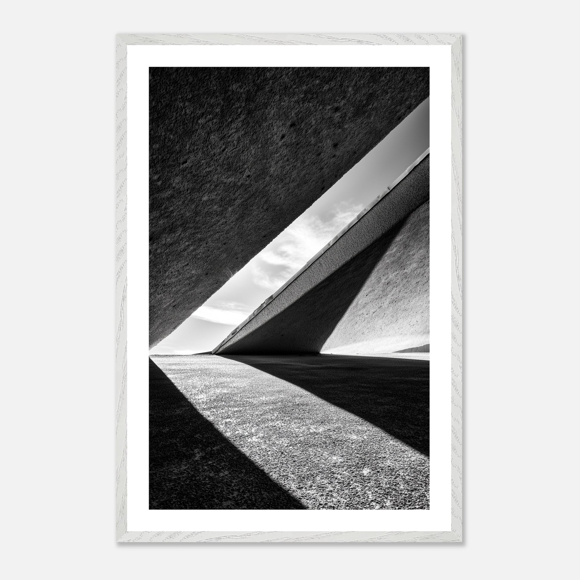 Portal Slit - Art print in white frame
