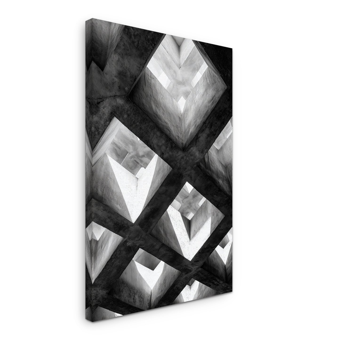Concrete Grid - Canvas print