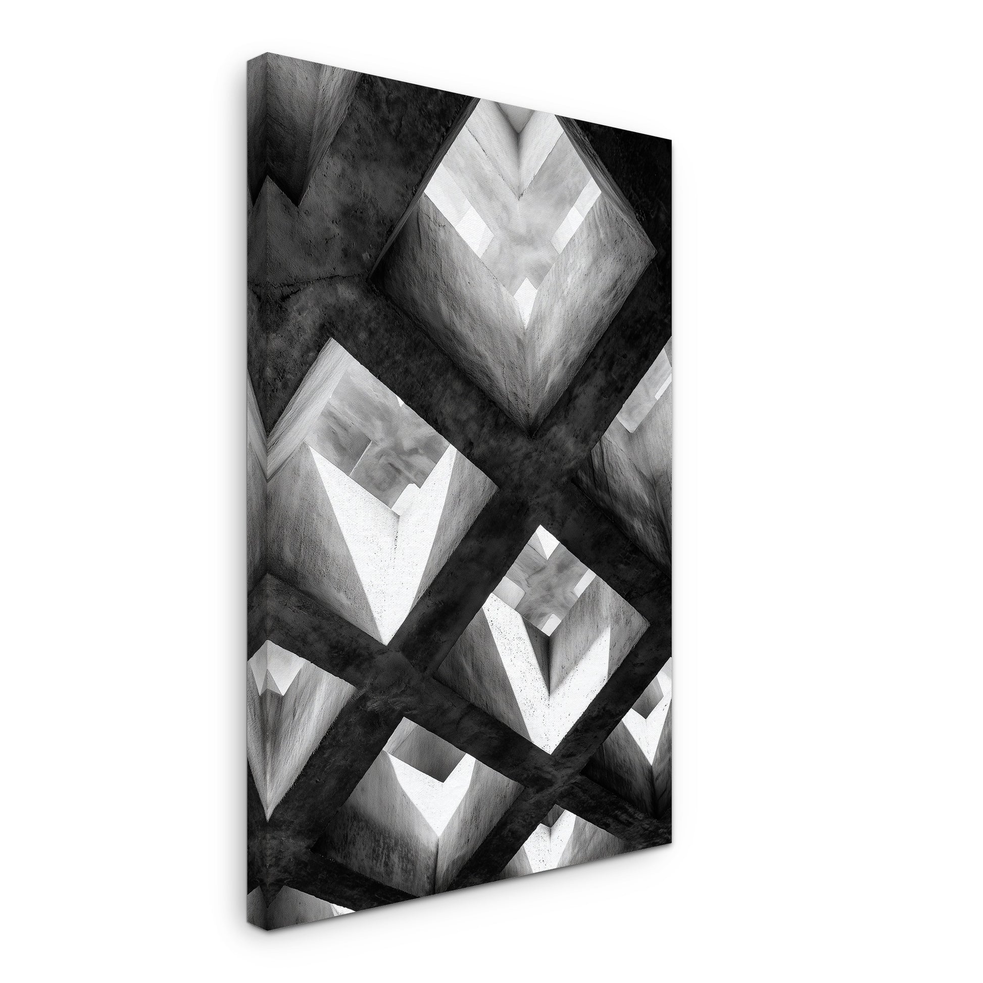 Concrete Grid - Canvas print