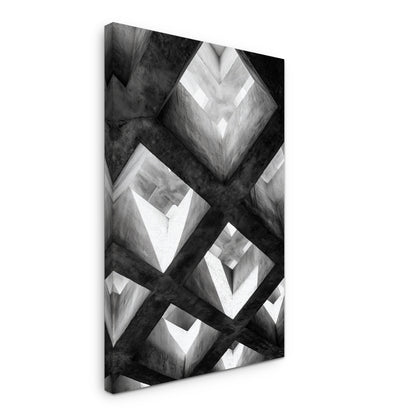 Concrete Grid - Canvas print