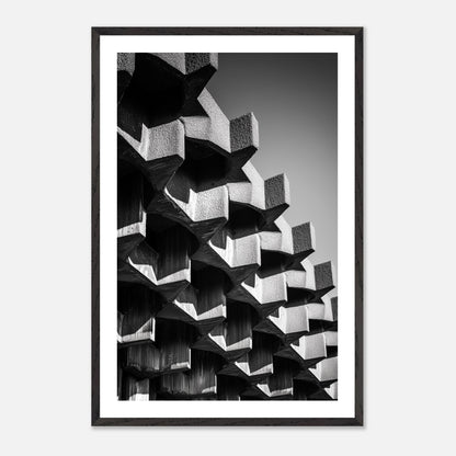 Apex Stack - Art print in black frame