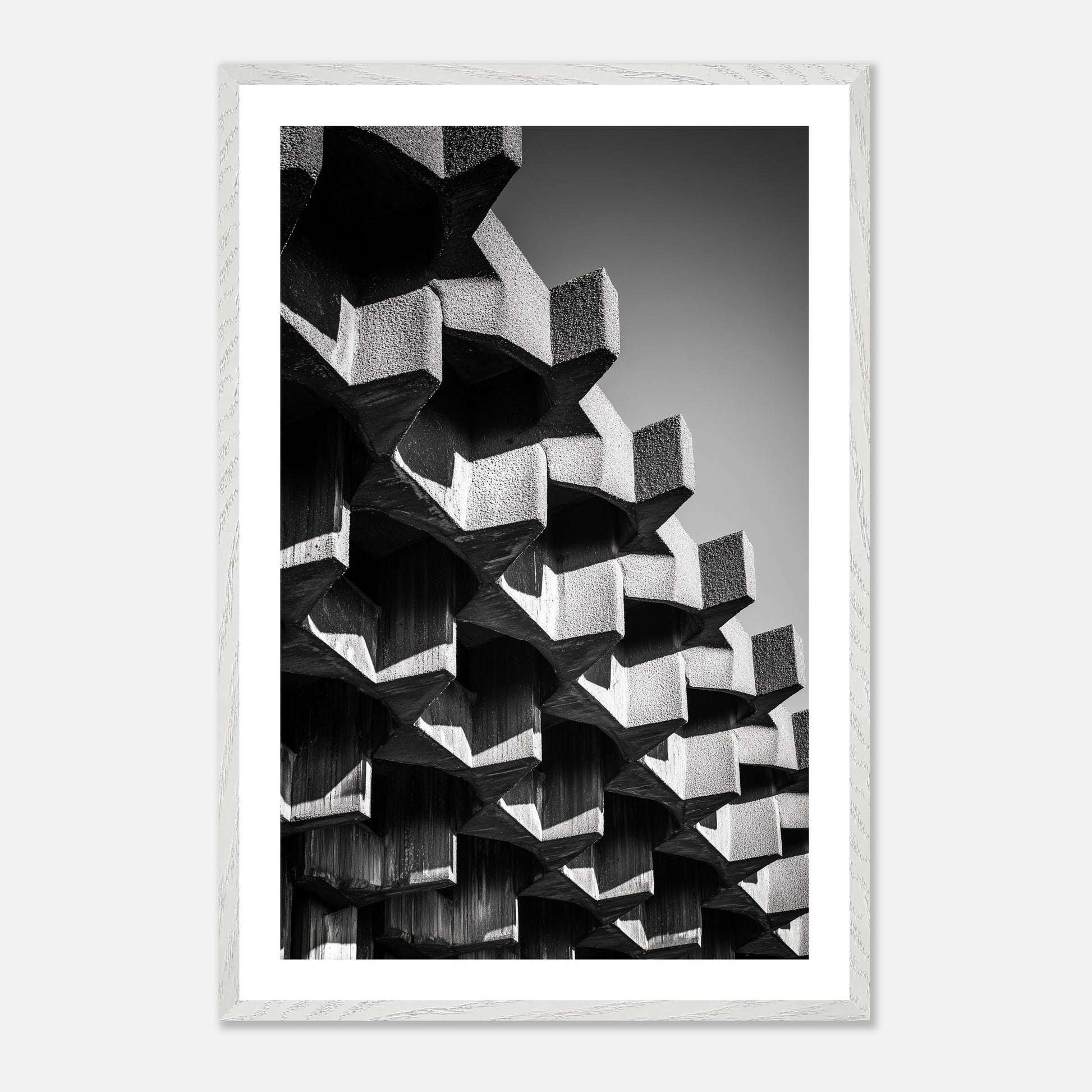 Apex Stack - Art print in white frame
