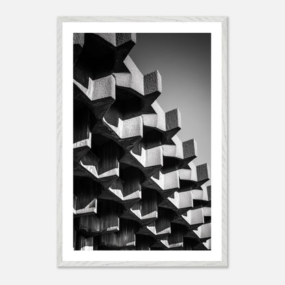 Apex Stack - Art print in white frame