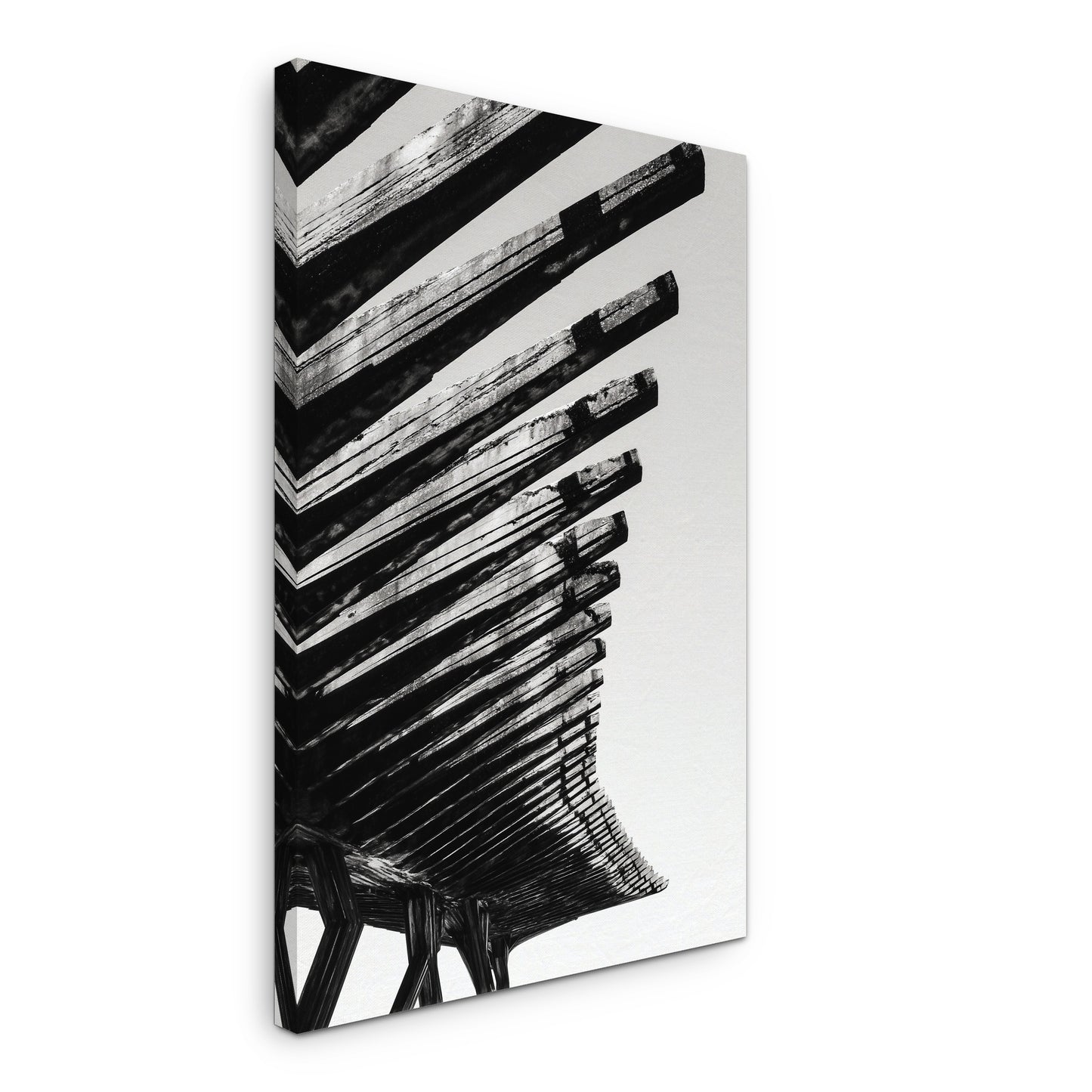 Ribbed Ascent - Canvas print