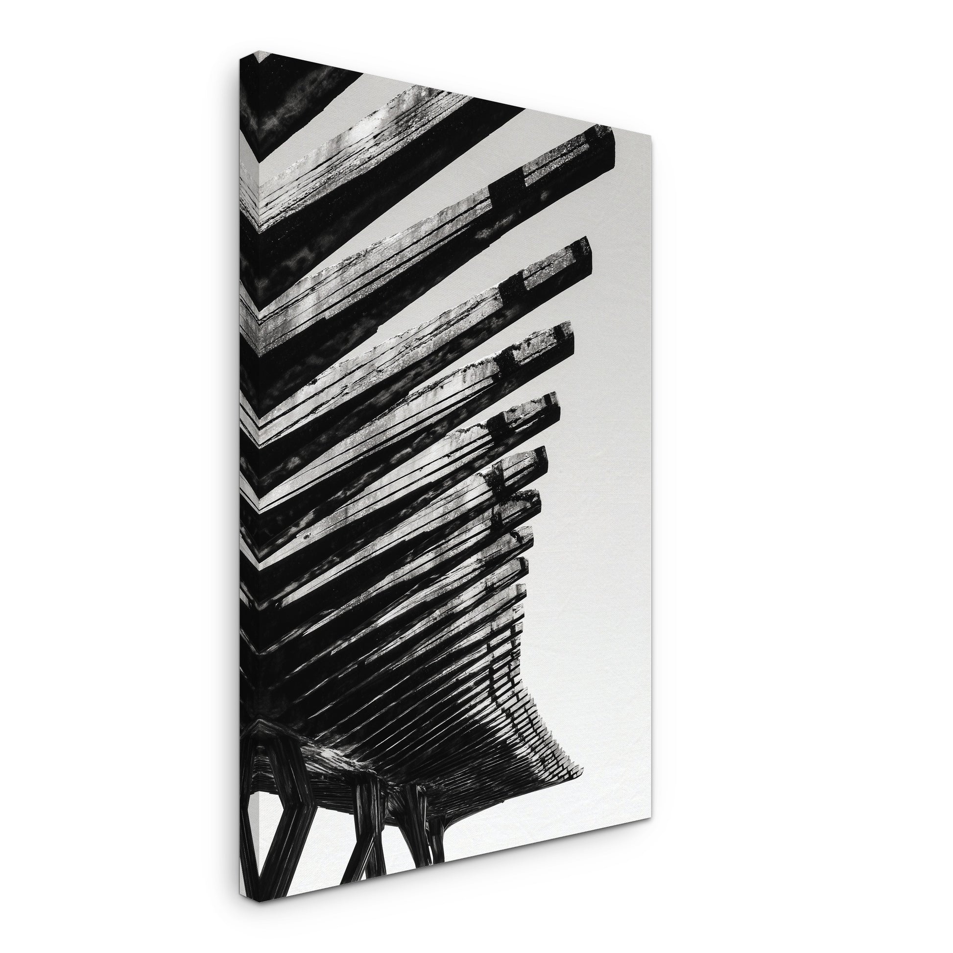 Ribbed Ascent - Canvas print