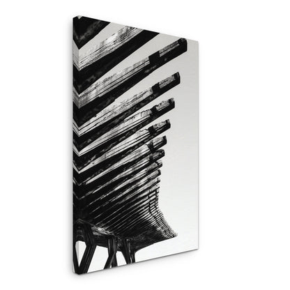 Ribbed Ascent - Canvas print