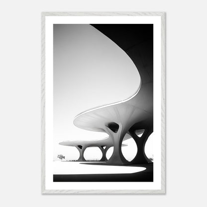 Concrete Canopy - Art print in white frame