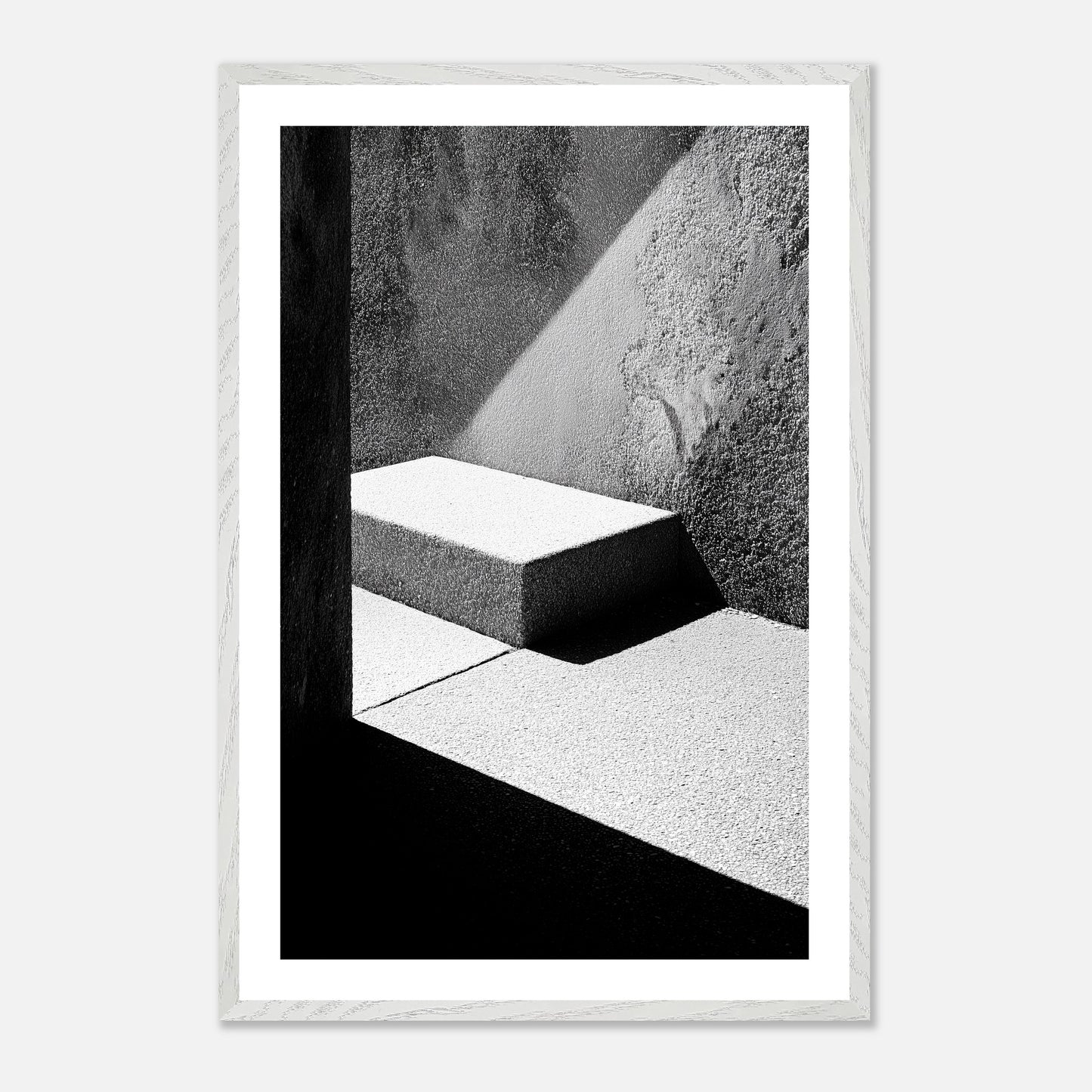 Elevated Plane - Art print in white frame