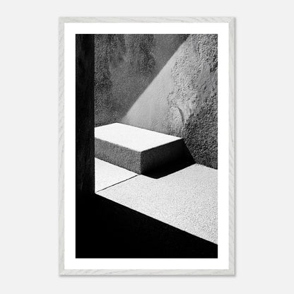 Elevated Plane - Art print in white frame