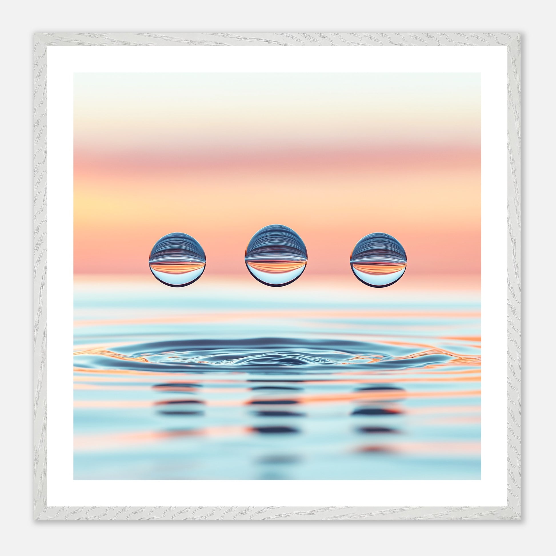 The Triad - Art print in white frame