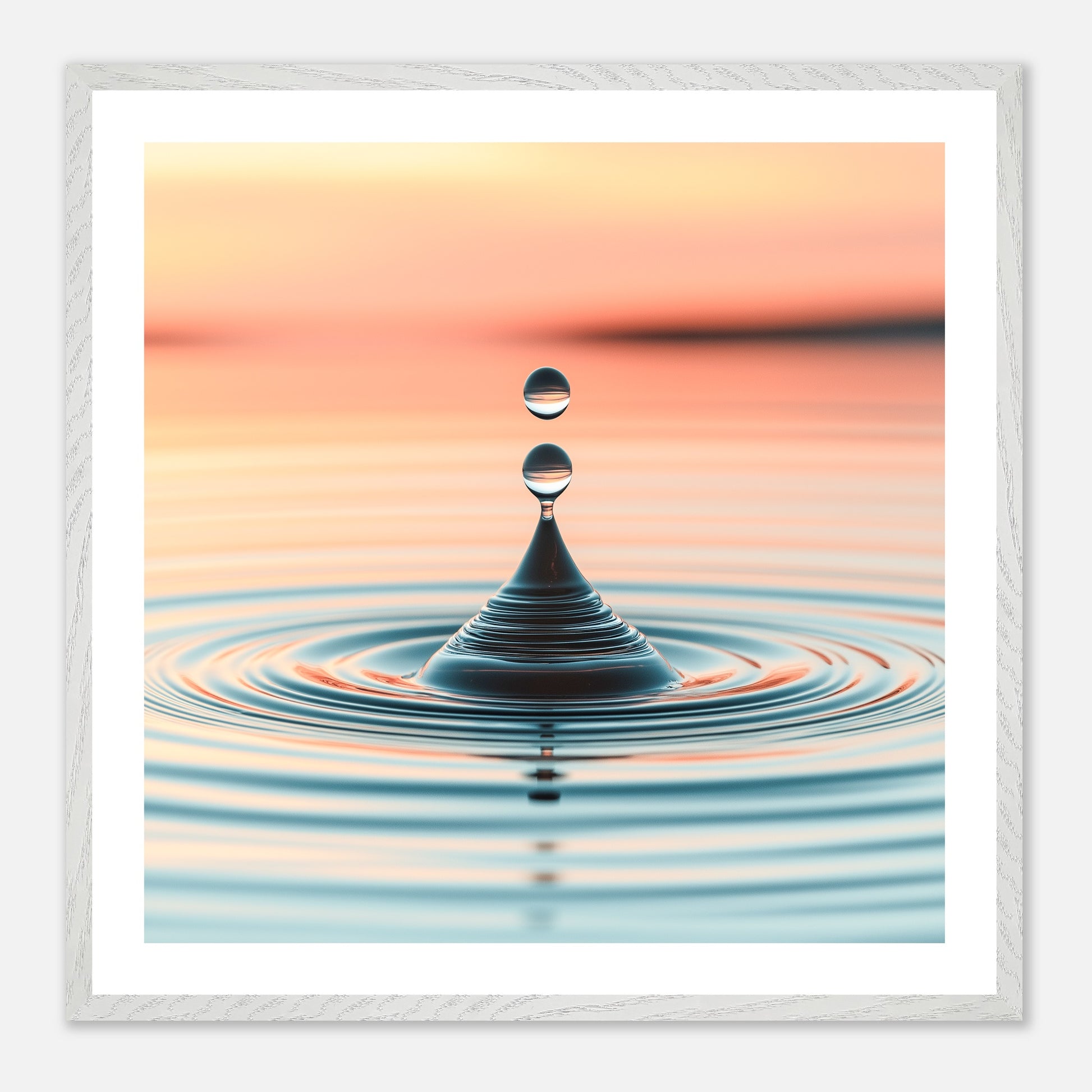 Point of Return - Art print in white frame