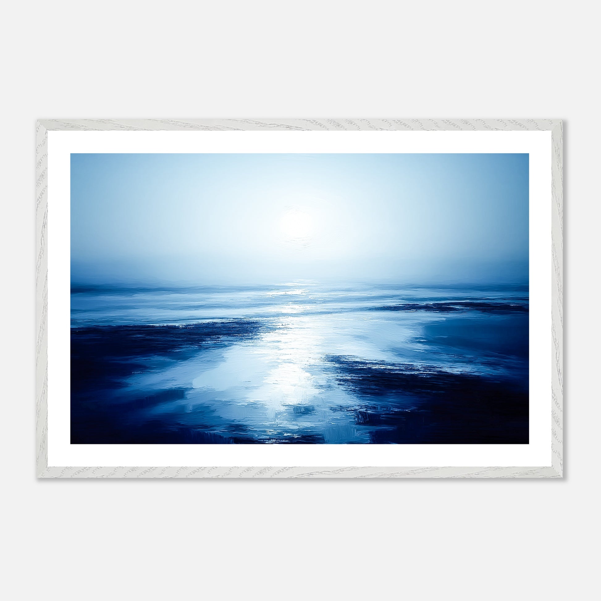 The First Light - Art print in white frame