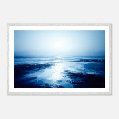 The First Light - Art print in white frame