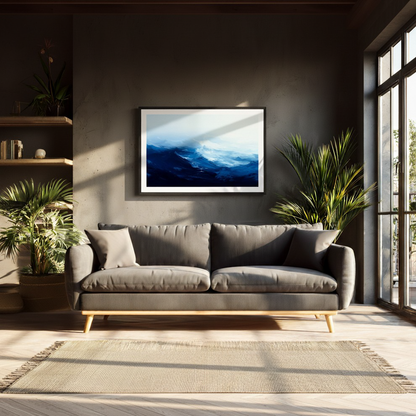 Beneath the Stillness - Blue Silence Series - Wall Art