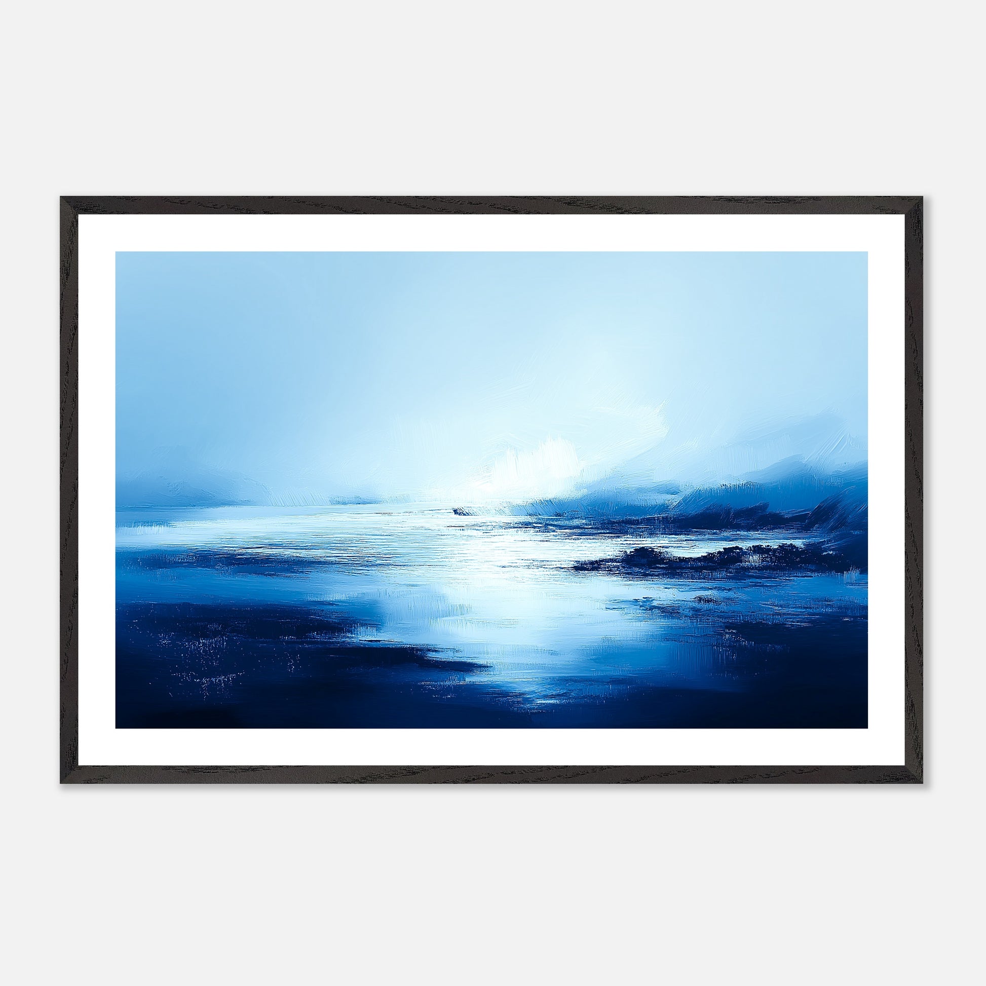 Where Land Dissolves - Art print in black frame