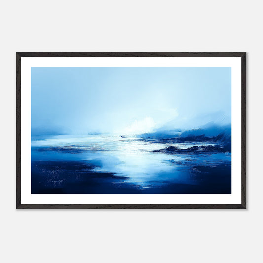 Where Land Dissolves - Art print in black frame