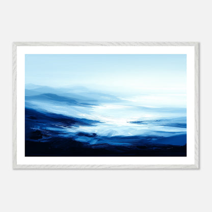 Vanishing Lines - Art print in white frame