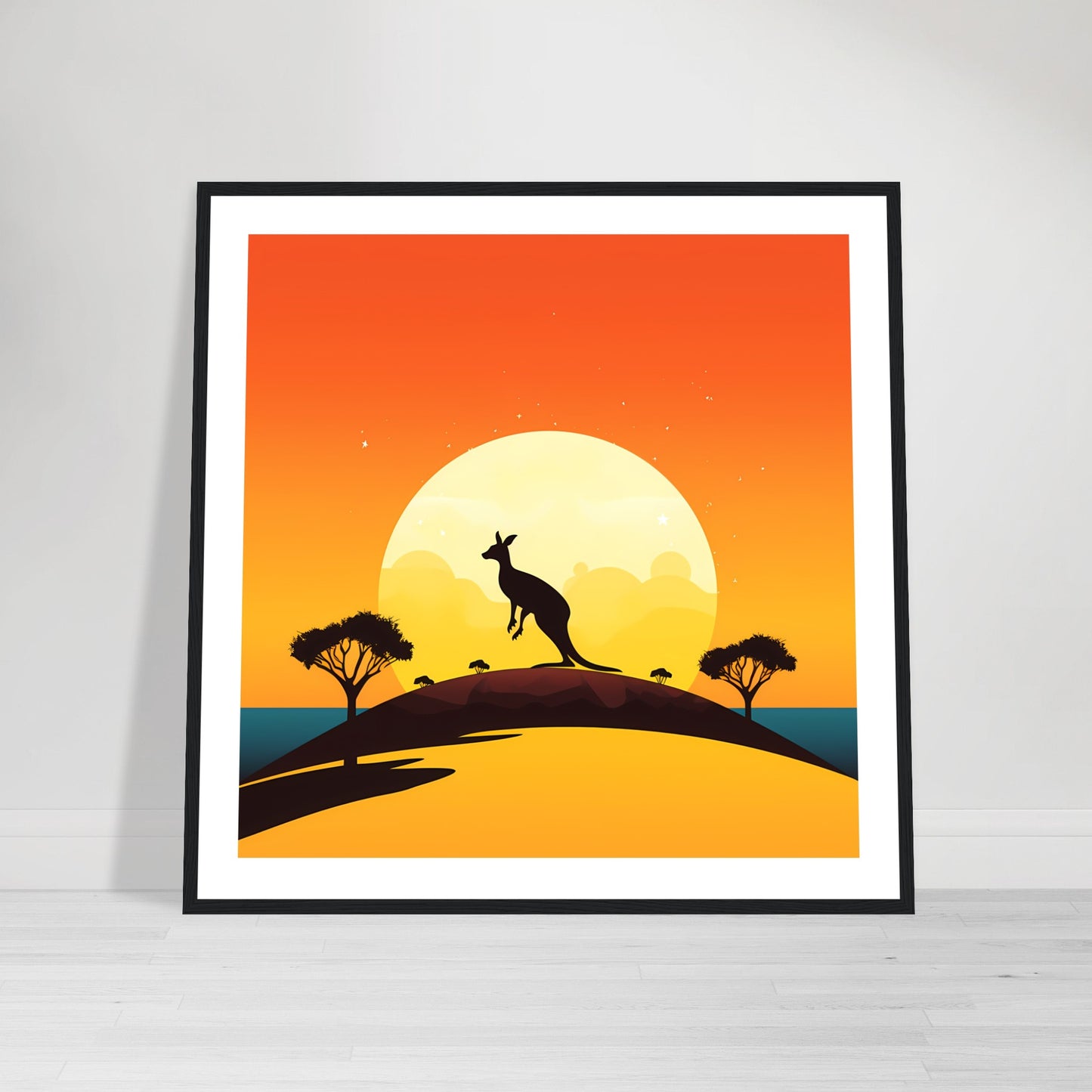 Outback Leap - Down Under Remixed Series - Wall Art