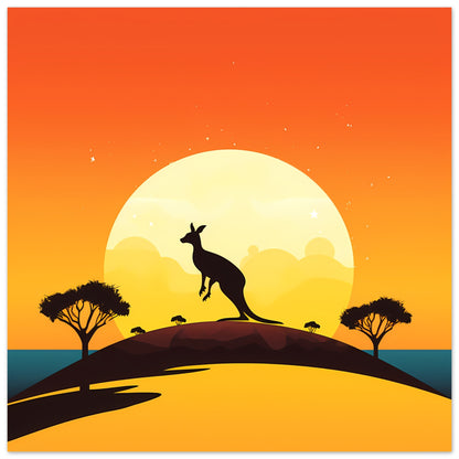 Outback Leap - Down Under Remixed Series - Wall Art
