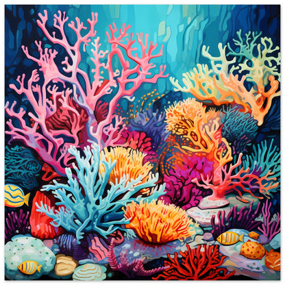 Undersea Mosaic - Coral Reef Magic - Wall Art