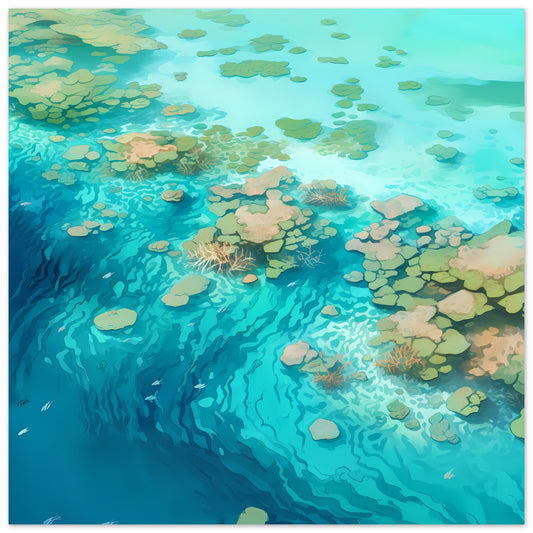 Coral Cartography - Coral Reef Magic - Wall Art
