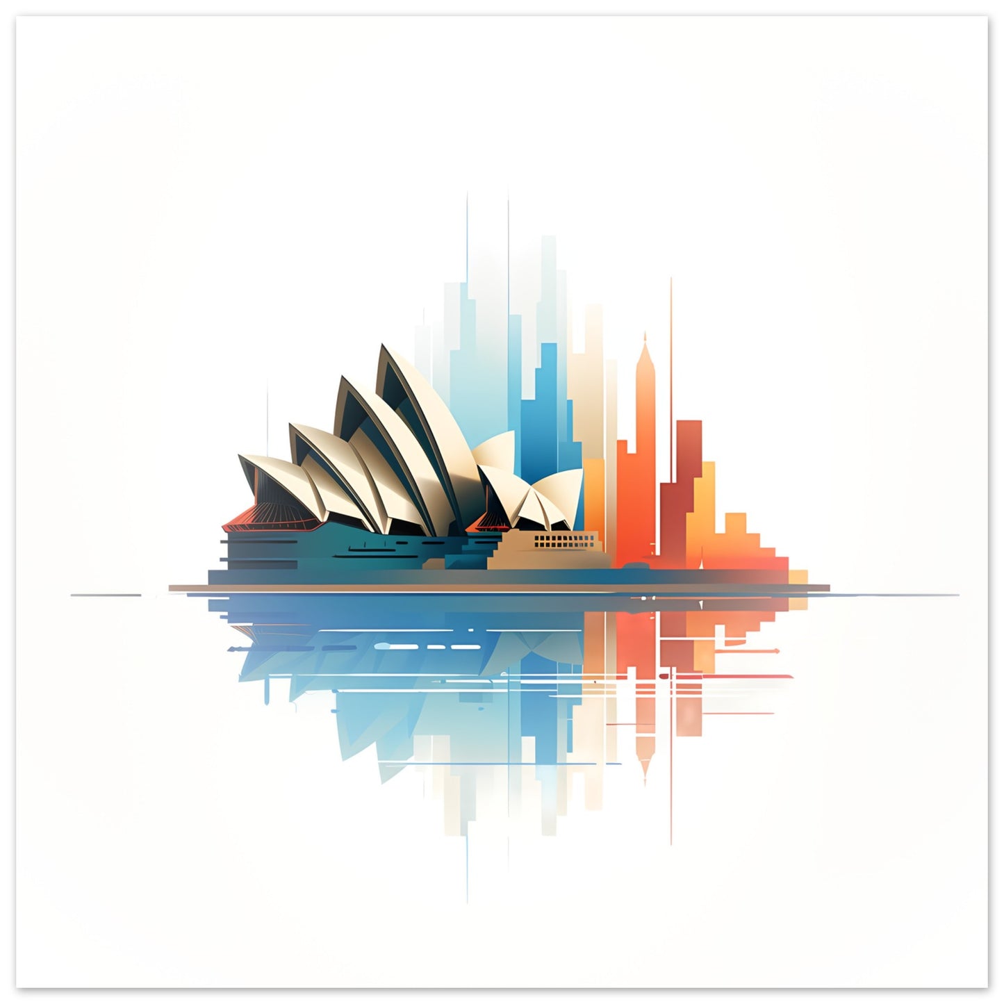 Mirage Metropolis 2 - Australian Conceptual Wall Art