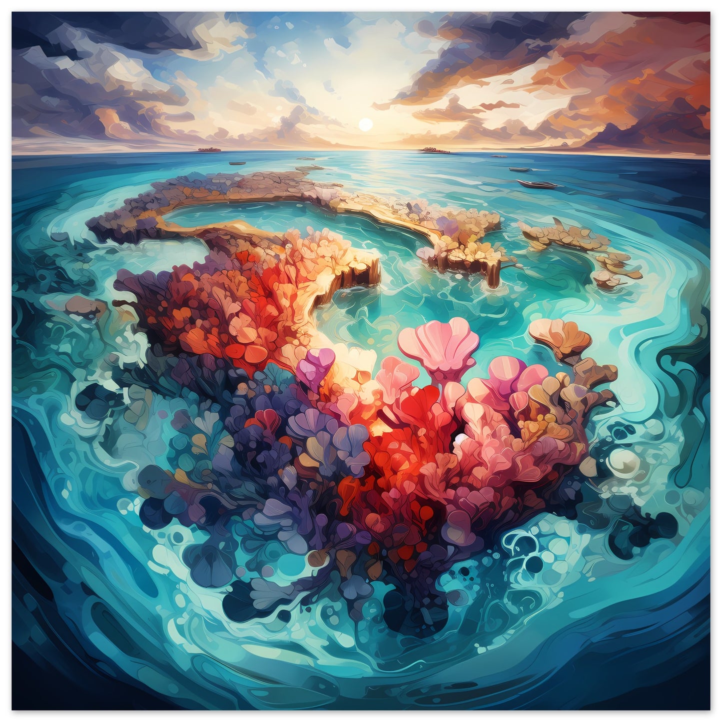 Reef Rendezvous - Coral Reef Magic - Wall Art