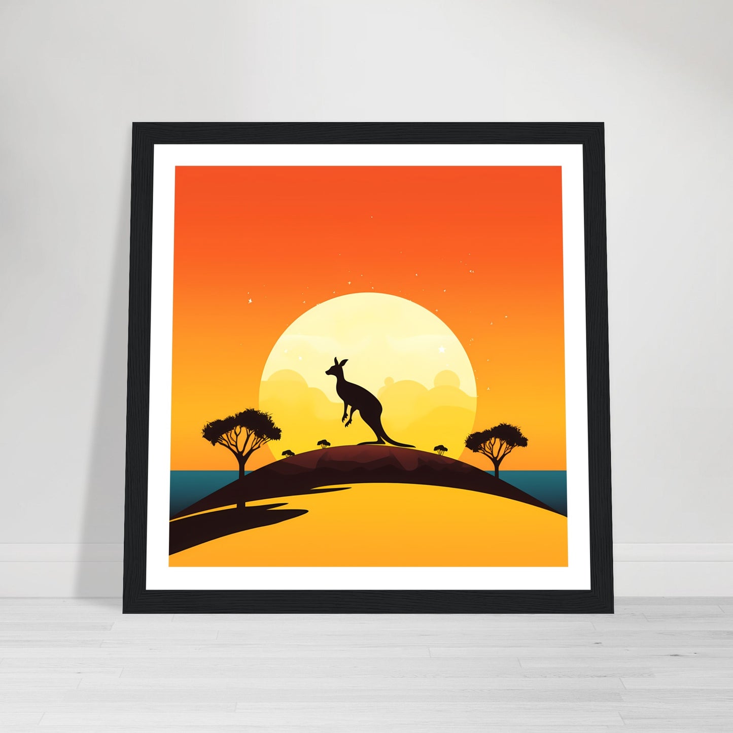 Outback Leap - Down Under Remixed Series - Wall Art
