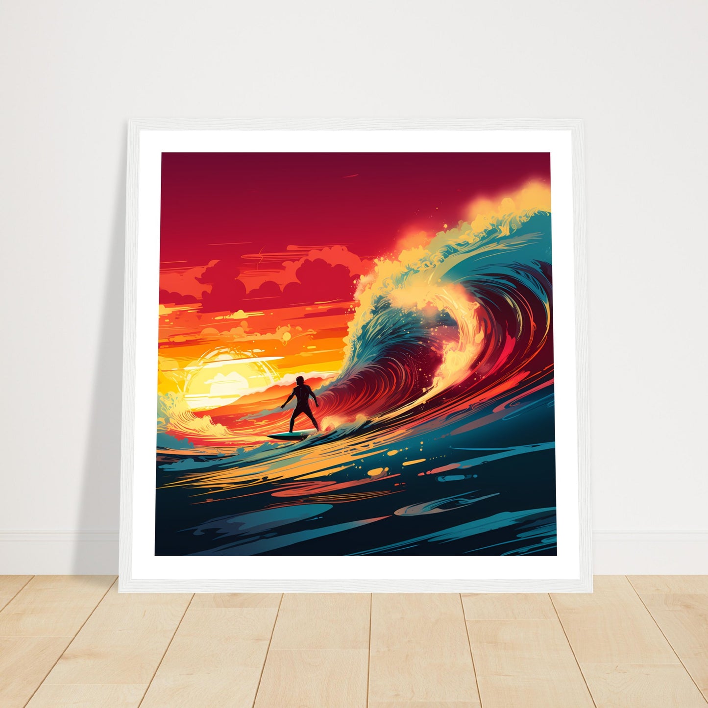 Twilight Merge - Sunset Surfing - Wall Art