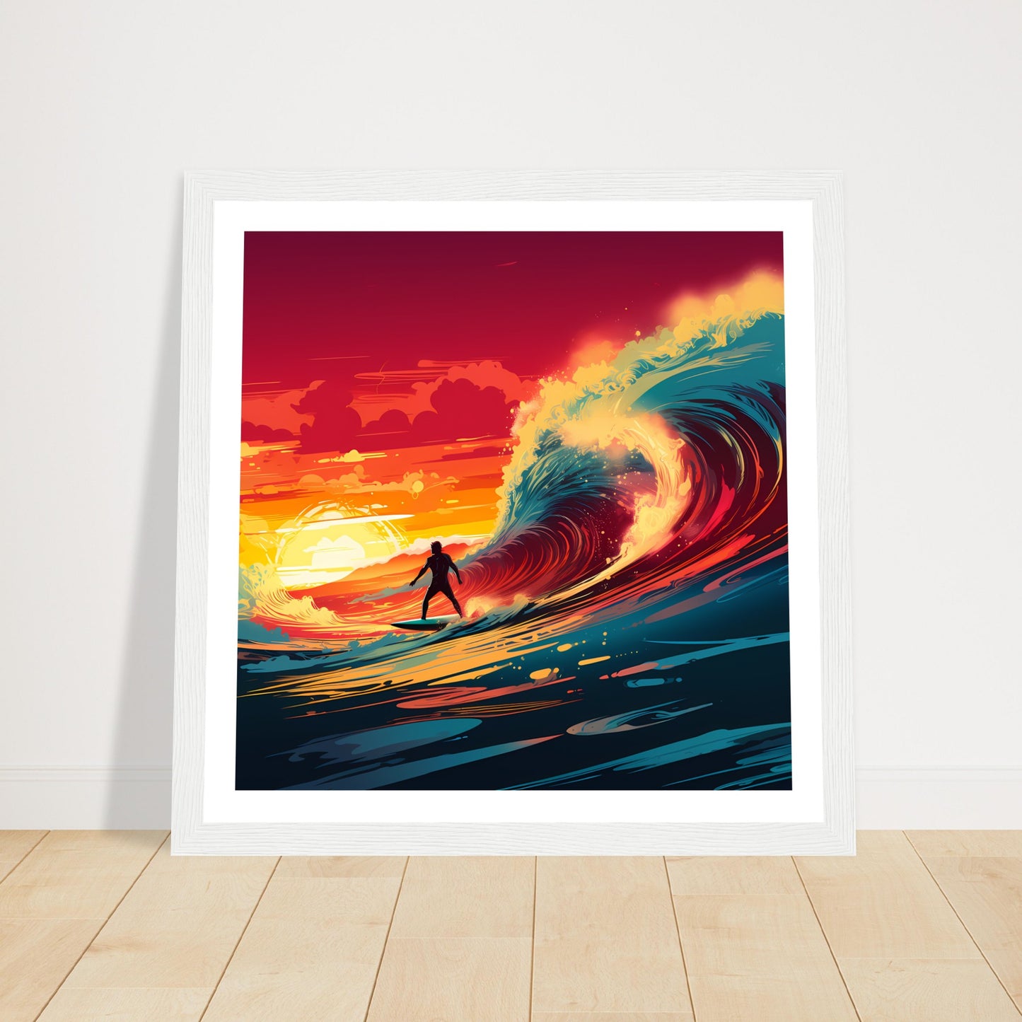 Twilight Merge - Sunset Surfing - Wall Art