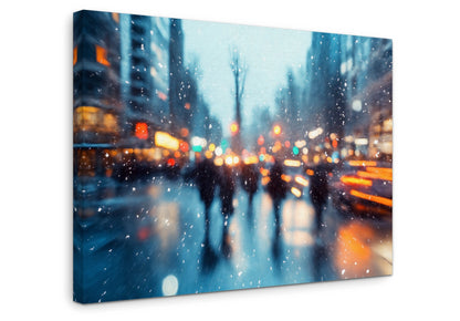 Winter Blur - Gallery wall set with canvas prints
