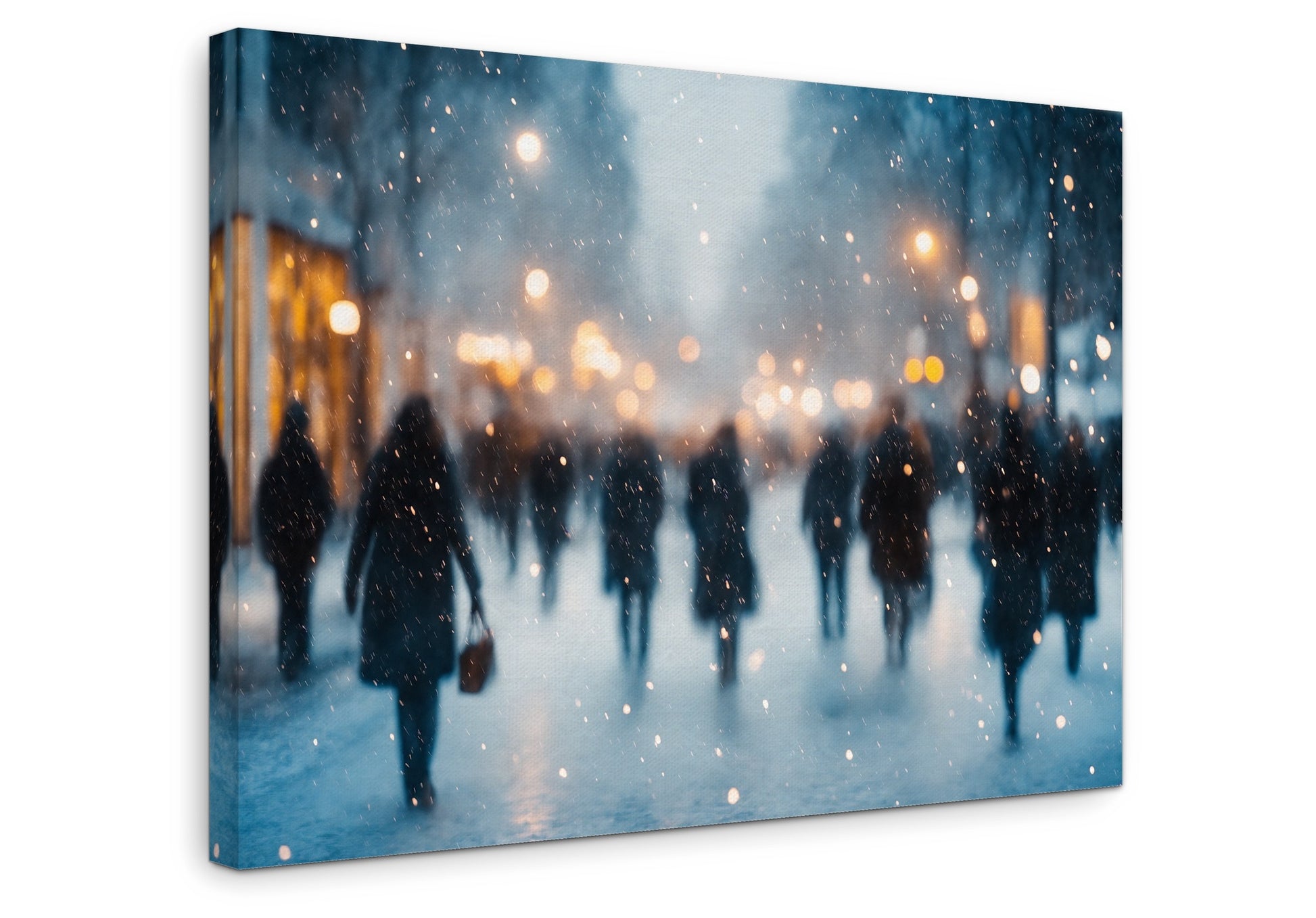 Winter Blur - Gallery wall set with canvas prints