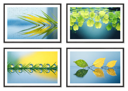 The Surface - Gallery wall set with art prints in black frame