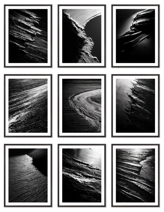 Terra Incognita - Gallery wall set with art prints in black frame