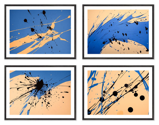 Accidental Logic - Gallery wall set with art prints in black frame