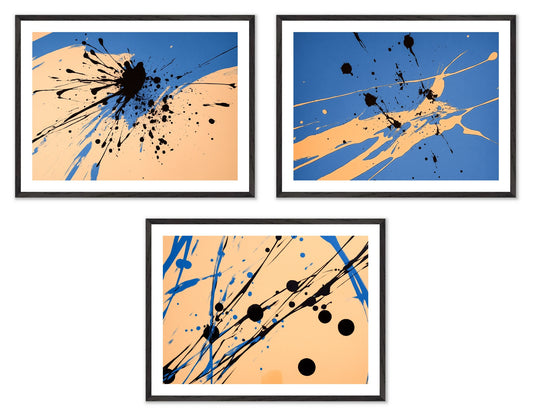 Accidental Logic - Gallery wall set with art prints in black frame
