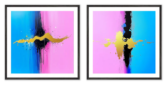 Argument - Gallery wall set with art prints in black frame