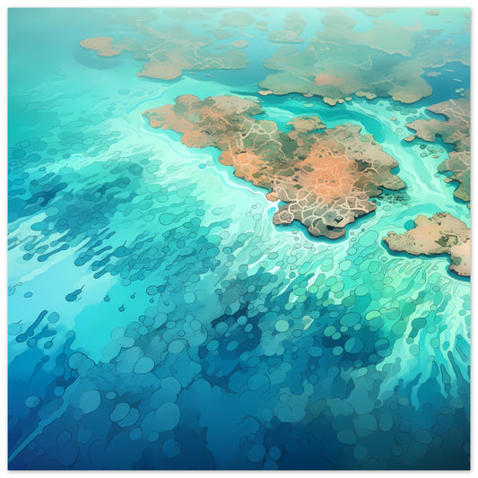 Aqua Archipelago 1 - Coral Reef Magic - Wall Art
