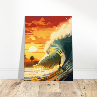 Sundown Surfing - Sunset Surfing - Wall Art