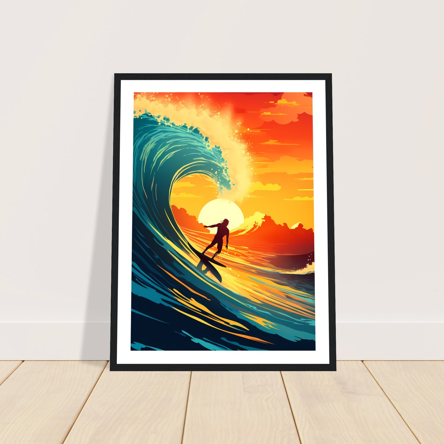 Twilight Tango - Sunset Surfing - Wall Art