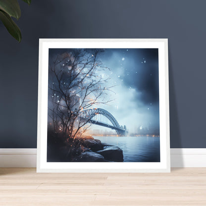 Snow-Kissed Sydney Nights - Sydney Dreamscapes - Australian Wall Art