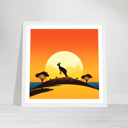 Outback Leap - Down Under Remixed Series - Wall Art