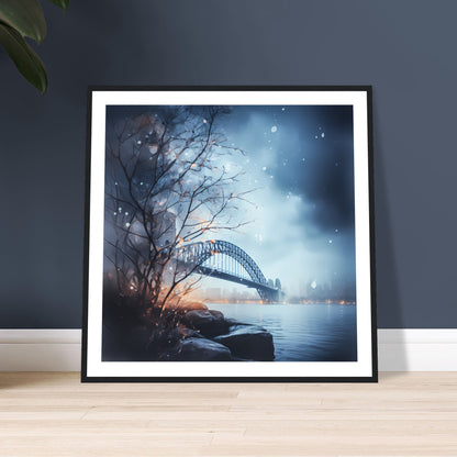 Snow-Kissed Sydney Nights - Sydney Dreamscapes - Australian Wall Art
