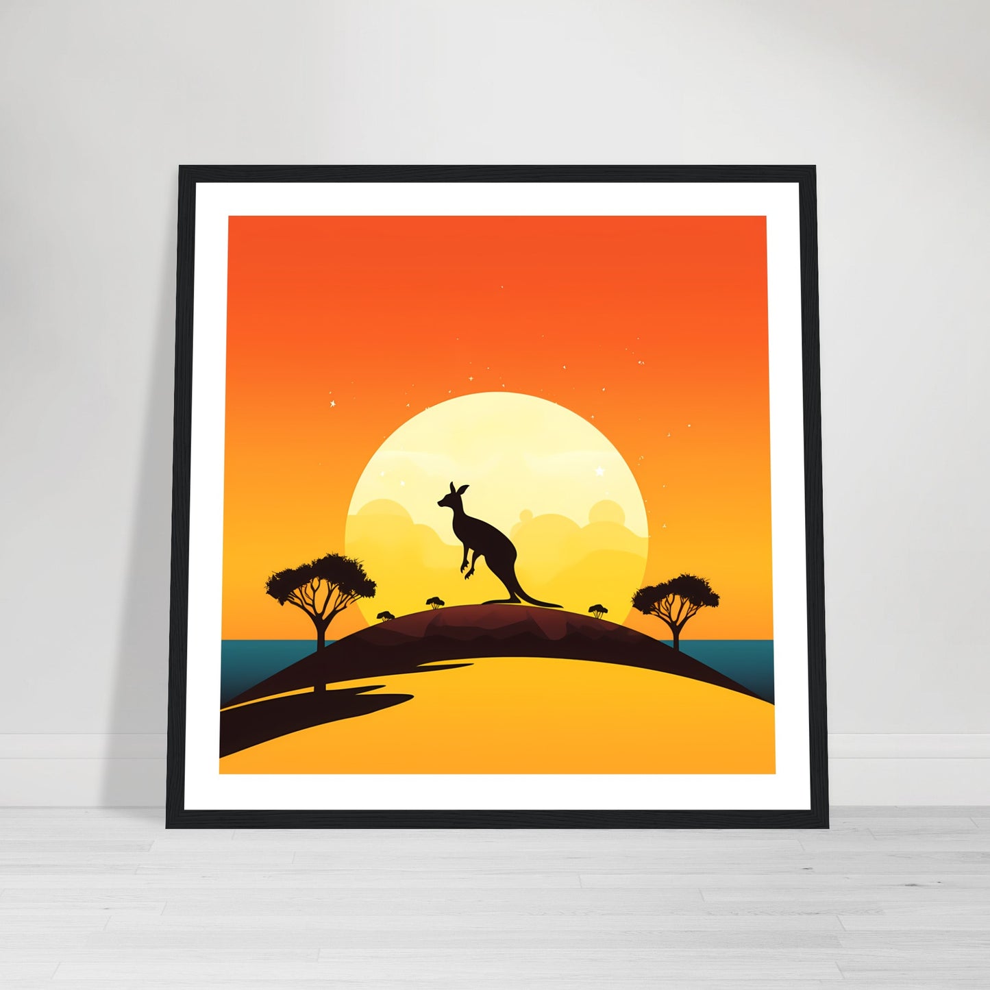 Outback Leap - Down Under Remixed Series - Wall Art