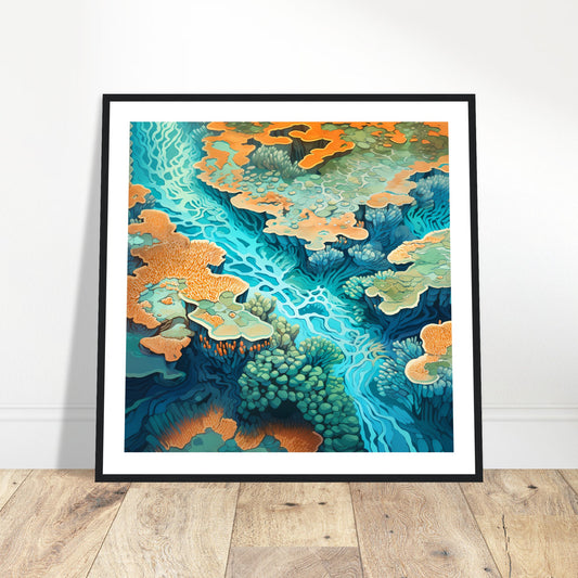Coral Cascade - Coral Reef Magic - Wall Art