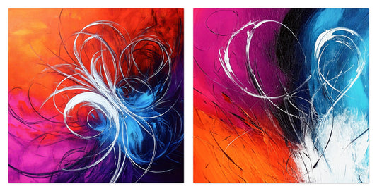 Arctic Flames - Gallery wall set with art prints