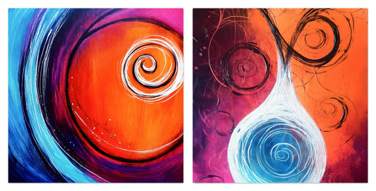 Arctic Flames - Gallery wall set with art prints