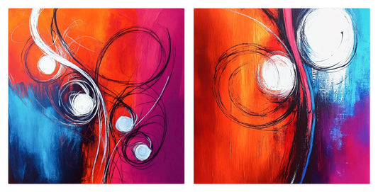Arctic Flames - Gallery wall set with art prints