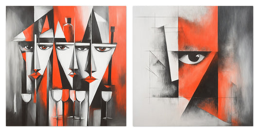 Konstrukt - Gallery wall set with art prints